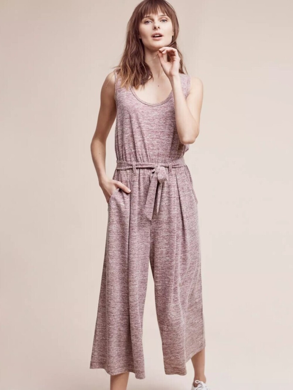 Saturday/Sunday by Anthropologie Plum Saunter Wide Leg Jumpsuit - Size - Medium